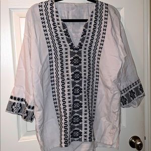 Mexican Embroidered Top